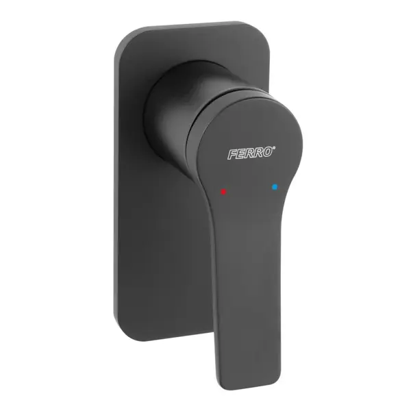 Baterie dus incastrata culoare negru Ferro, Stratos