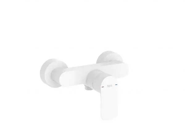 Baterie dus Roca A5A216EB00, Gama Cala, aparenta, monocomanda, Alb mat