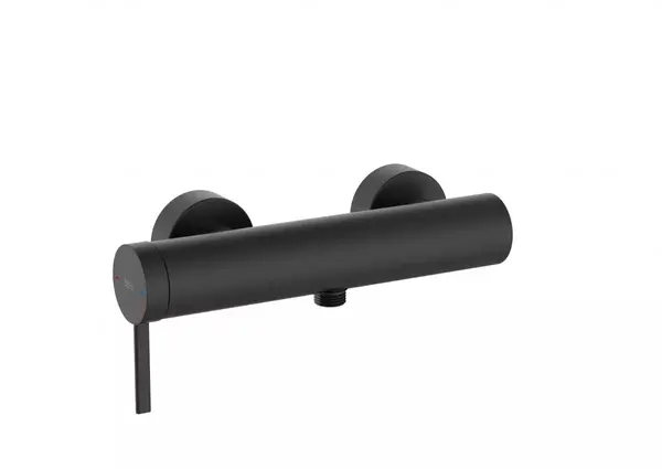 Baterie dus Roca Ona A5A219ENB0, aparenta, monocomanda, cu aerator, mat, Negru