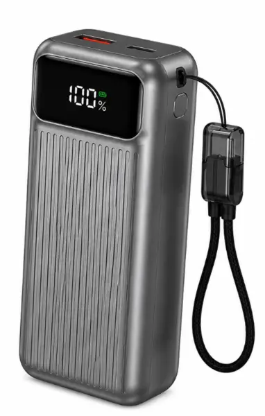 Baterie externa 15000mAh Andowl Q DC510 display digital LED cablu integrat incarcare rapida