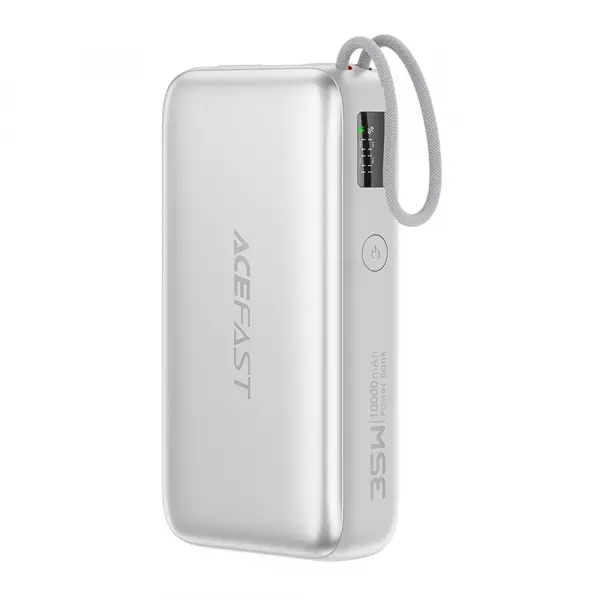 Baterie Externa Acefast M32, 10000mAh, 35W, PD , 2 x USB-C, Argintie