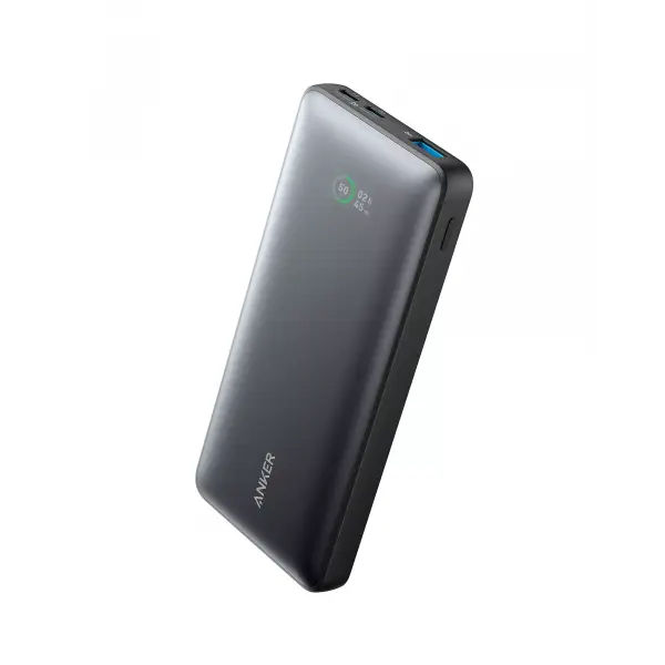 Baterie Externa Anker 533 PowerCore, 10000mAh, 25W, QC + PD, 1 x USB-A - 2 x USB-C, Neagra A1249G11