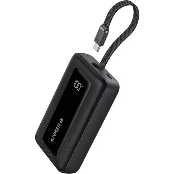 Baterie Externa Anker Zolo, 20000mAh, 30W, QC + PD, 1 x USB-A - 2 x USB-C, Neagra A1689H11