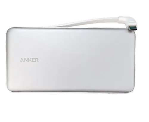 Baterie externa Anker Zolo A110DH21, 10.000 mAh, 22.5W, cablu USB-C inclus, USB-C, USB-A (Alb)