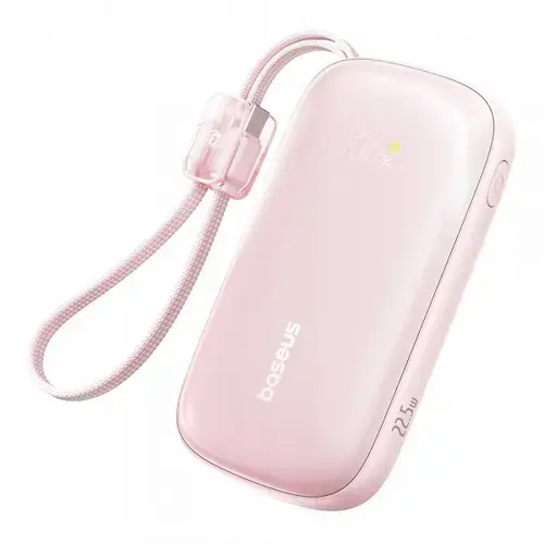 Baterie Externa Baseus EnerFill FC21 Qpow 3 Ultra, 20000mAh, 22.5W, QC + PD, 1 x USB-A - 1 x USB-C, E0027M02 (Roz)