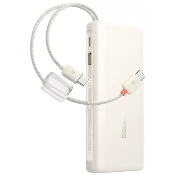 Baterie Externa Baseus EnerFill FC41, 20000mAh, 100W, QC + PD, 1 x USB-A - 3 x USB-C, Alba E0028N04