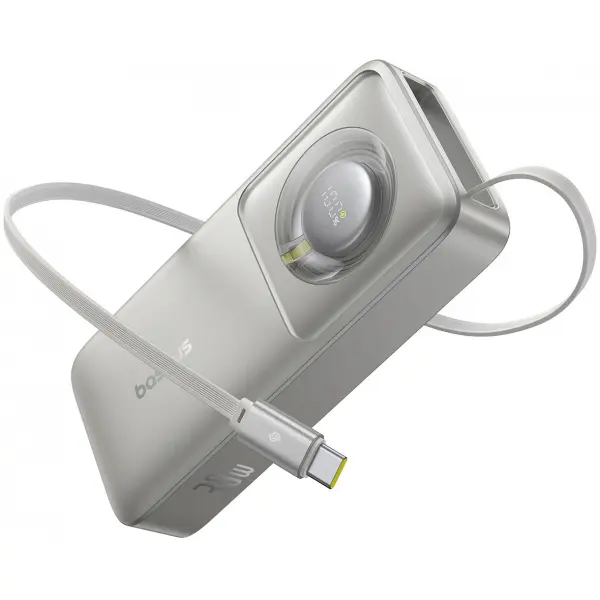 Baterie Externa Baseus OS Free2Pull, 10000mAh, 30W, PD, 2 x USB-C, Gri P10073701843-00