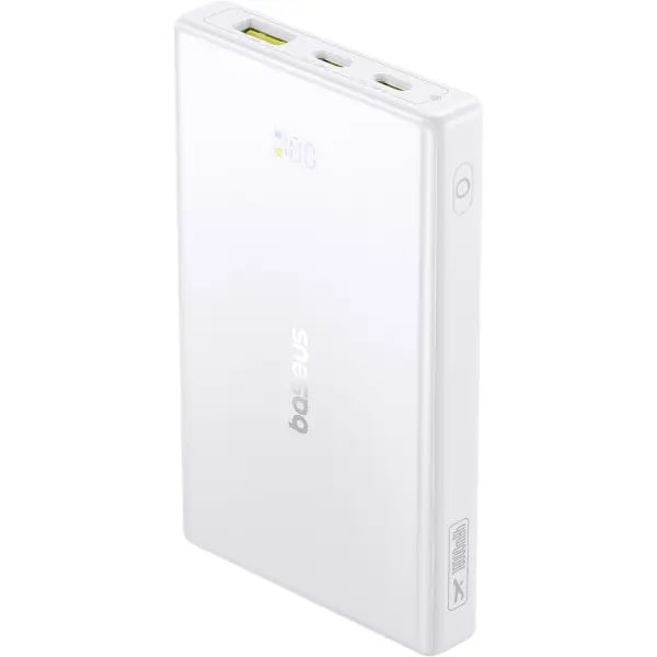 Baterie Externa Baseus PicoGo, 10000mAh, 20W, QC + PD, 1 x USB-A - 2 x USB-C, Alba P10076801213-00