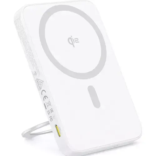 Baterie externa Baseus PicoGo Qi2 Magnetic 5000mAh, 20W/ USB-C, 15W/Wireless (Alb)