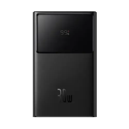 Baterie externa Baseus Star-Lord Digital, 10000 mAh, 2x USB, 1x USB-C, 30 W, Display (Negru)