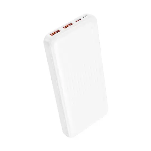Baterie externa Borofone BJ80, 10000 mAh, 2x USB, 1x USB-C, 22.5 W (Alb)