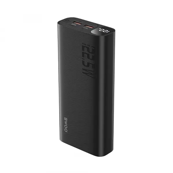 Baterie Externa BWOO BO-P44, 20000mAh, 22.5W, QC + PD, 1 x USB-C - 2 x USB-A, Neagra