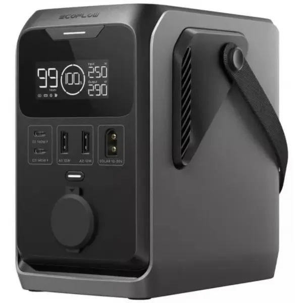 Baterie Externa EcoFlow Trail 300, 90000mAh, 300W, PD, 1 x Extensie Bricheta - 2 x USB-A - 2 x USB-C, Neagra EF-TRAIL300-N