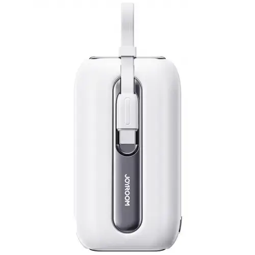 Baterie Externa Joyroom Colorful Series JR-L012, 10000mAh, 22.5W, QC + PD, 1 x Lightning - 2 x USB-C (Alb)