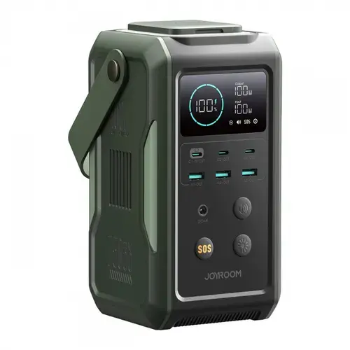 Baterie Externa Joyroom JR-PBF10, 75000mAh, 100W, QC + PD, 3 x USB-A - 3 x USB-C (Verde)