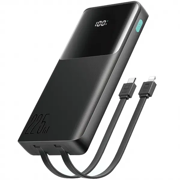 Baterie Externa Joyroom JR-PBF19, 10000mAh, 22.5W, QC + PD, 1 x Lightning - 1 x USB-A - 2 x USB-C, Neagra