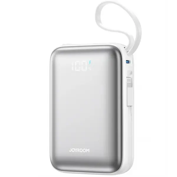 Baterie Externa Joyroom JR-PBF29, 20000mAh, 22.5W, QC + PD, 1 x Lightning - 2 x USB-C, Alba