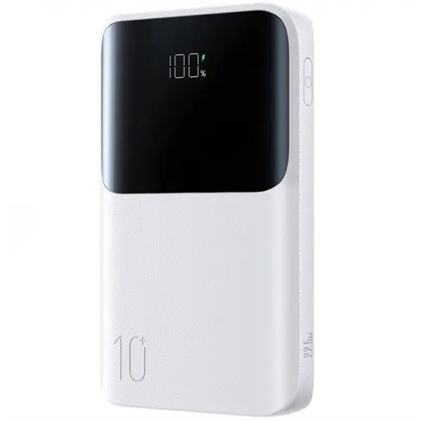 Baterie Externa Joyroom JR-QP191 Mini, 10000mAh, 22.5W, QC + PD, 1 x USB-A - 2 x USB-C, Alba
