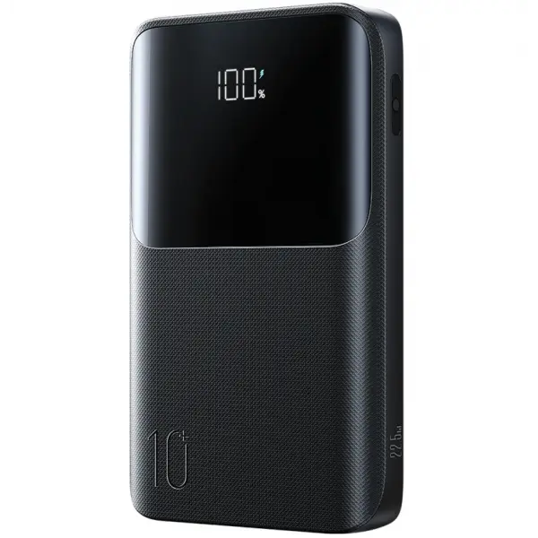 Baterie Externa Joyroom JR-QP191 Mini, 10000mAh, 22.5W, QC + PD, 1 x USB-A - 2 x USB-C, Neagra