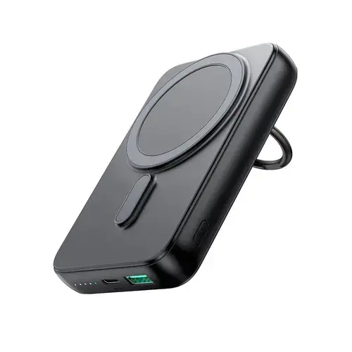 Baterie Externa MagSafe cu Suport Birou, 10000mAh - JoyRoom, Negru