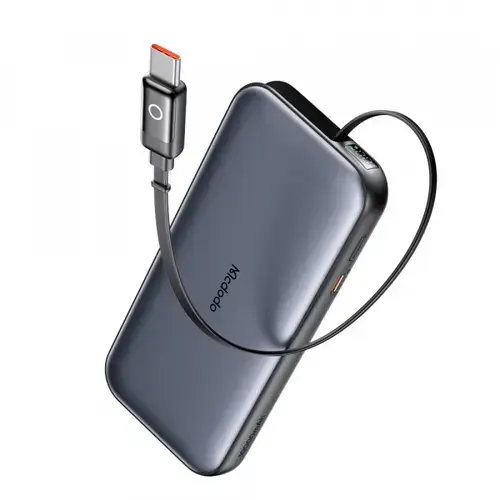 Baterie Externa McDodo MC-5920 MetaFree, 10000mAh, 45W, PD, 2 x USB-C (Gri)