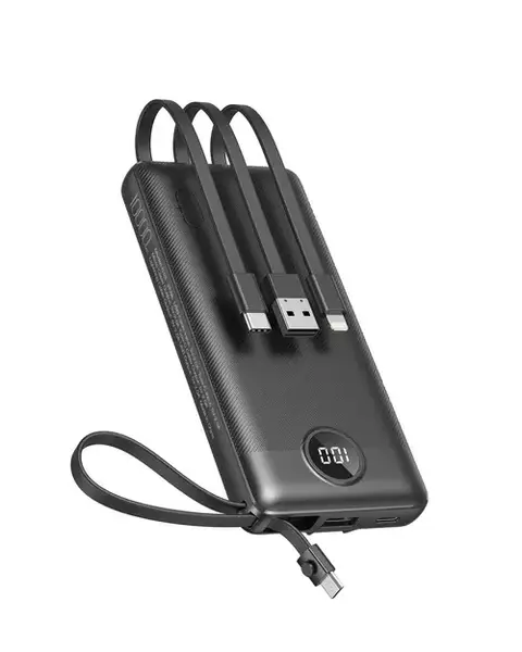 Baterie externa Veger C10 W1116, 10000 mAh, Lightning, USB Type-C, Micro USB, USB-A (Negru)
