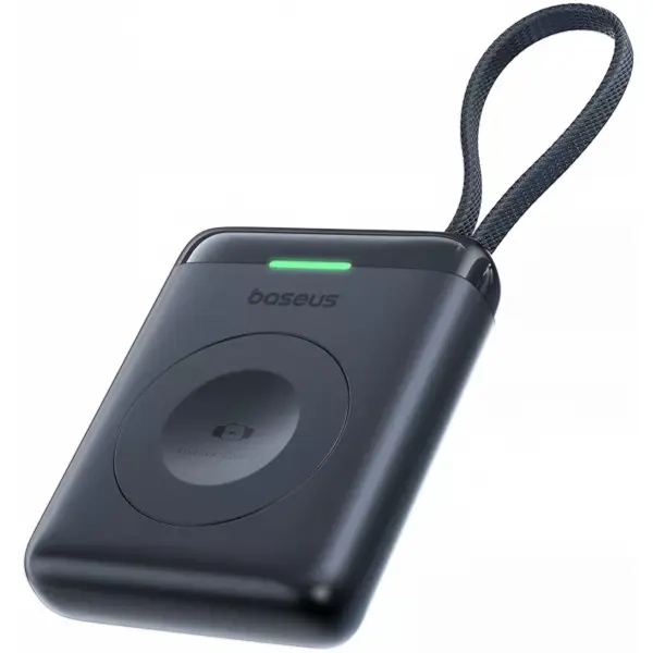 Baterie Externa Wireless Baseus EnerFill FW11 pentru Apple Watch Series, 1640mAh, 5W, 1 x QI, Neagra E0205301