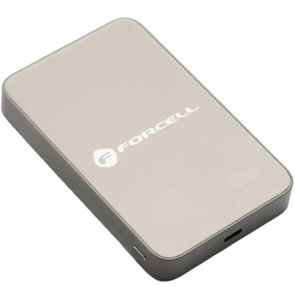 Baterie Externa Wireless Forcell F10K8, 10000mAh, 15W, PD + FQI, 1 x QI - 1 x USB-C, Aurie