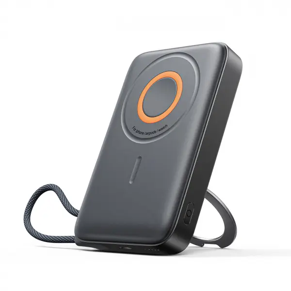 Baterie Externa Wireless Joyroom JR-PBM02, 10000mAh, 22.5W, PD + FQI, 1 x QI - 2 x USB-C, Neagra
