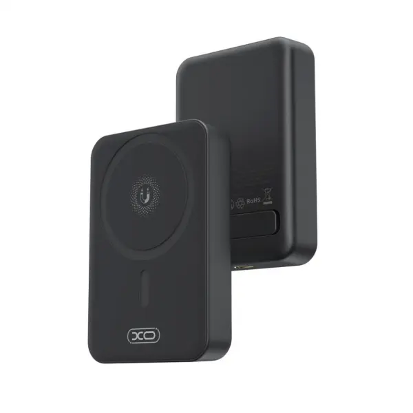 Baterie Externa Wireless XO Design PR231, 10000mAh, 20W, PD + FQI, 1 x QI - 1 x USB-C, Neagra