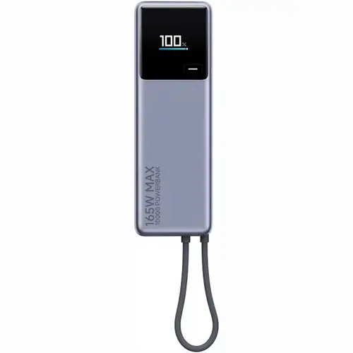 Baterie Externa Xiaomi PB1165MI, 10000 mAh, 165 W, PD, 2 x USB-C (Gri)