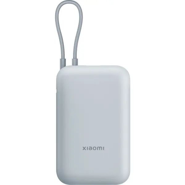 Baterie Externa Xiaomi Pocket, 10000mAh, 22.5W, QC + PD, 1 x USB-A - 2 x USB-C, Albastra BHR9073GL
