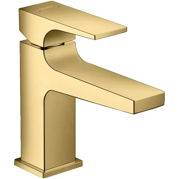 Baterie lavoar auriu lucios cu ventil inclus, Hansgrohe Metropol 100