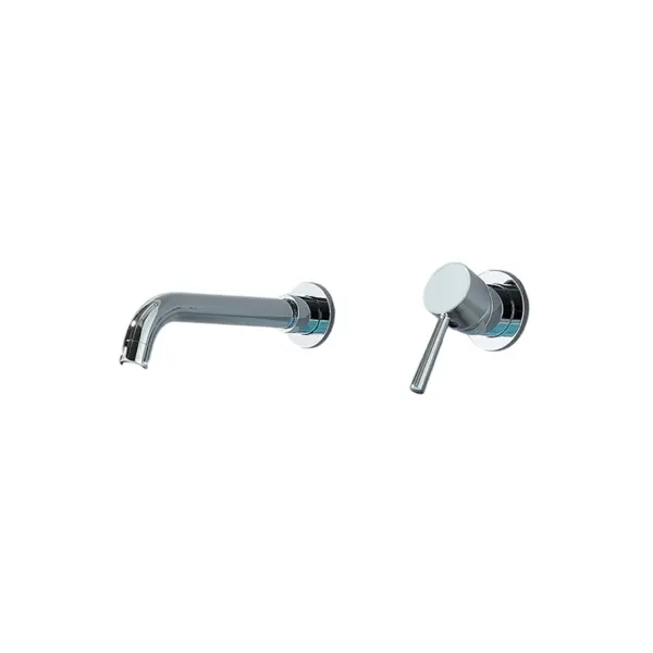 Baterie lavoar, Culoare Crom Lucios, Incastrabila in Perete, Dimensiune 26 cm