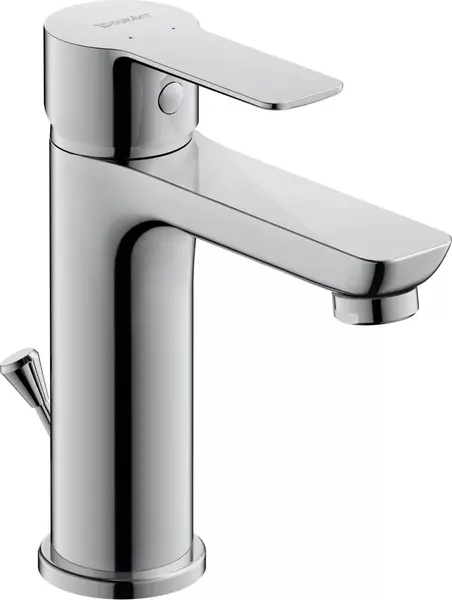 Baterie lavoar Duravit A.1 A11020001010, marime M, cartus ceramic, monocomanda, 167 mm, ventil, Crom lucios