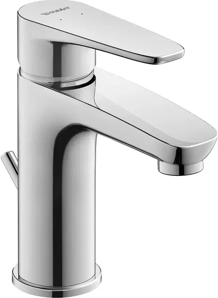 Baterie lavoar Duravit B.1 B11010001010, marime M, cartus ceramic, monocomanda, 155 mm, ventil, Crom lucios
