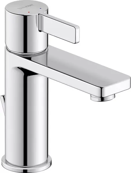 Baterie lavoar Duravit D-Neo DE1020001010, marime M, cartus ceramic, monocomanda, 165 mm, ventil, Crom lucios