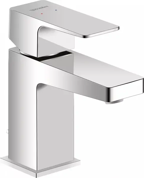 Baterie lavoar Duravit Manhattan MH1010001010, marime S, cartus ceramic, monocomanda, 138 mm, ventil, Crom lucios