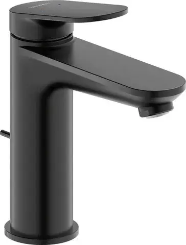Baterie lavoar Duravit Wave WA1020001046, marime M, cartus ceramic, monocomanda, 171 mm, ventil, Negru mat