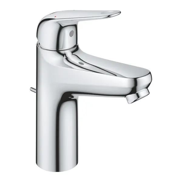 Baterie lavoar Grohe 24325001, Swift 2023 OHM basin M, monocomanda, cartus ceramic, Crom