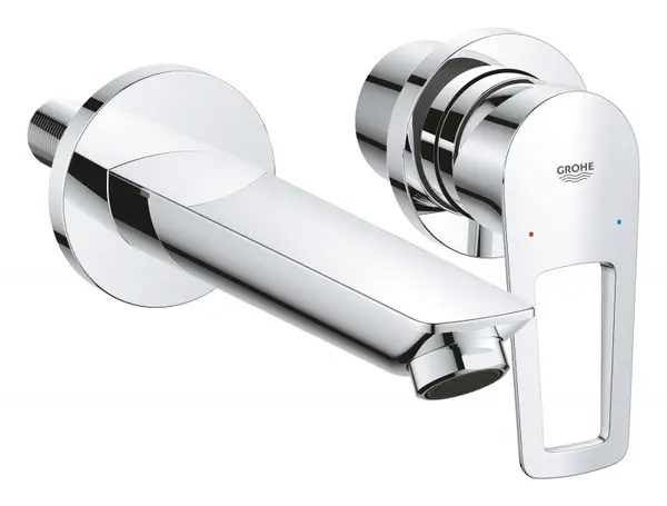 Baterie lavoar Grohe Bauloop 20289001, 1/2, montare pe perete, monocomanda, cartus ceramic, Crom