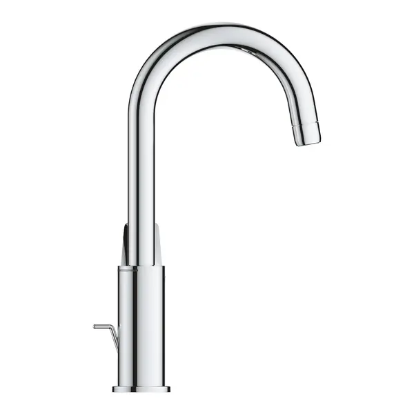 Baterie lavoar Grohe Bauloop 23763001, 3/8, monocomanda, marimea L, cartus ceramic, pivotanta, limitator, set evacuare cu tija, Crom