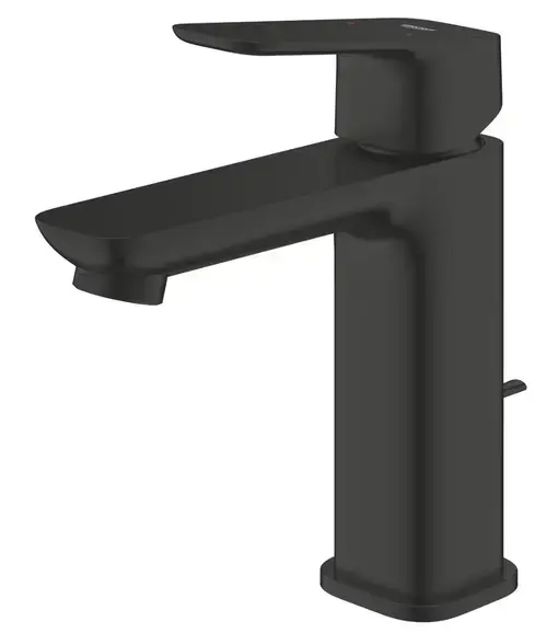 Baterie lavoar Grohe Cubeo 1017492430, M, monocomanda, ventil, mat, Negru