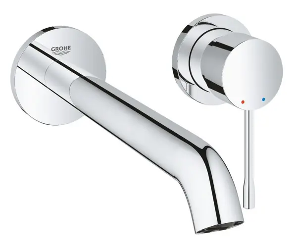 Baterie lavoar Grohe Essence 19967001, montare pe prete, monocomanda, necesita set instalare, Crom