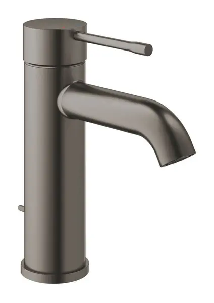 Baterie lavoar Grohe Essence 24171AL1, 3/8'', marimea S, monocomanda, cartus ceramic, ventil cu tija, mat, hard graphite