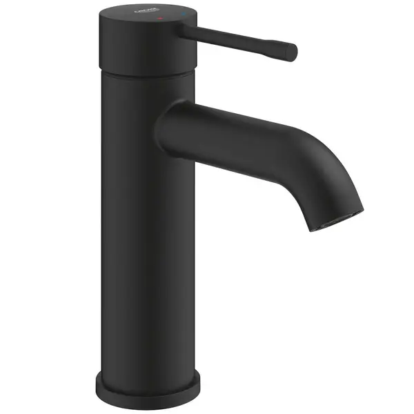 Baterie lavoar Grohe Essence 24172KF1, 3/8 inch, marimea S, cartus ceramic, monocomanda, fara ventil, Negru