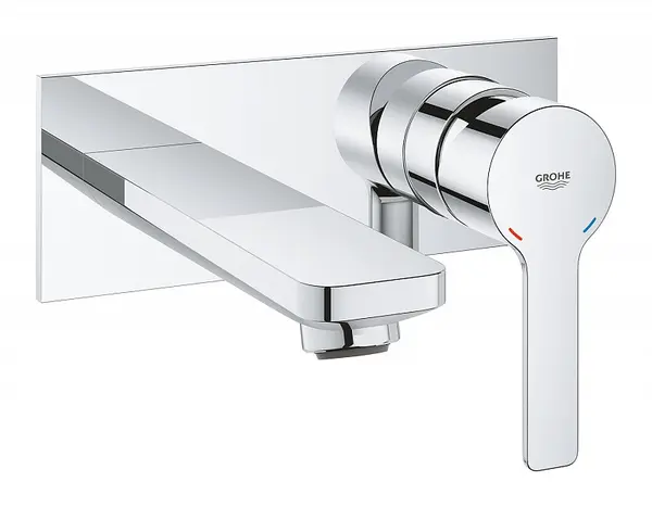 Baterie lavoar Grohe Lineare 19409001, montare pe perete, necesita set fixare, monocomanda, Crom