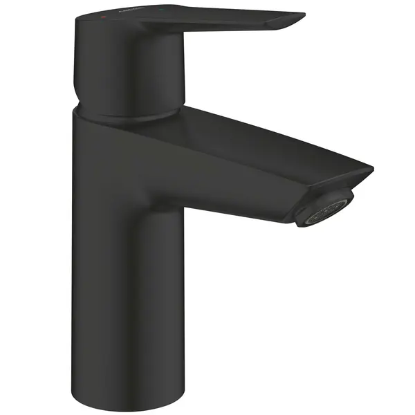 Baterie lavoar Grohe Start 235512432, 3/8 inch, marimea M, cartus ceramic, pornire pe rece, ventil push to open, mat, negru
