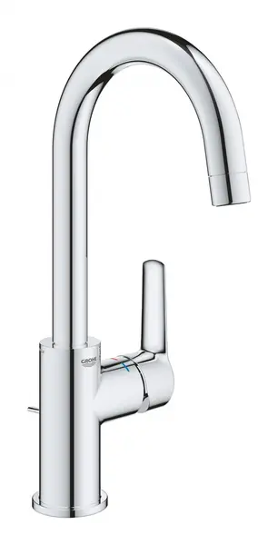 Baterie lavoar Grohe Start 24203002, 3/8'', marimea L, monocomanda, pivotanta, cartus ceramic, ventil cu tija, Crom