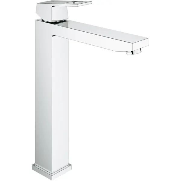 Baterie lavoar inalta montare blat Grohe Eurocube 23406000, crom, furtune flexibile, Crom